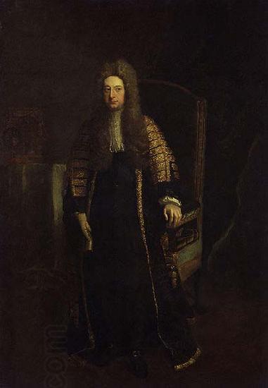 Jonathan Richardson Portrait of William Cowper, 1st Earl Cowper oil painting picture
